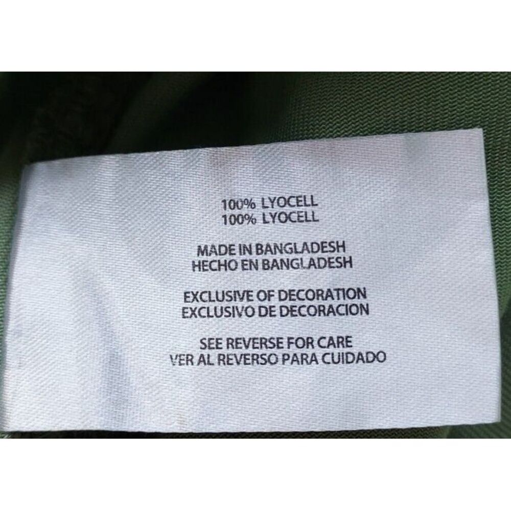 Gap‎ Women's XXL Lyocell Drawstring Pull-On Tencel Cuffed Hem Short Green NWT - Picture 5 of 6